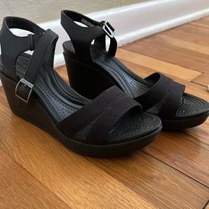 Croc Wedge Sandals